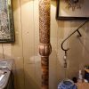 Paire de grands lampadaires colonnes italiennes "faux marbre" + aj cylindre – Image 2