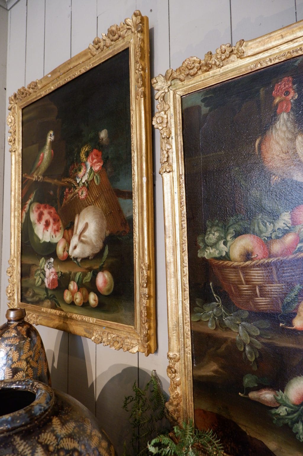 Pair of large Italian still lifes from the 18th century - Image 11