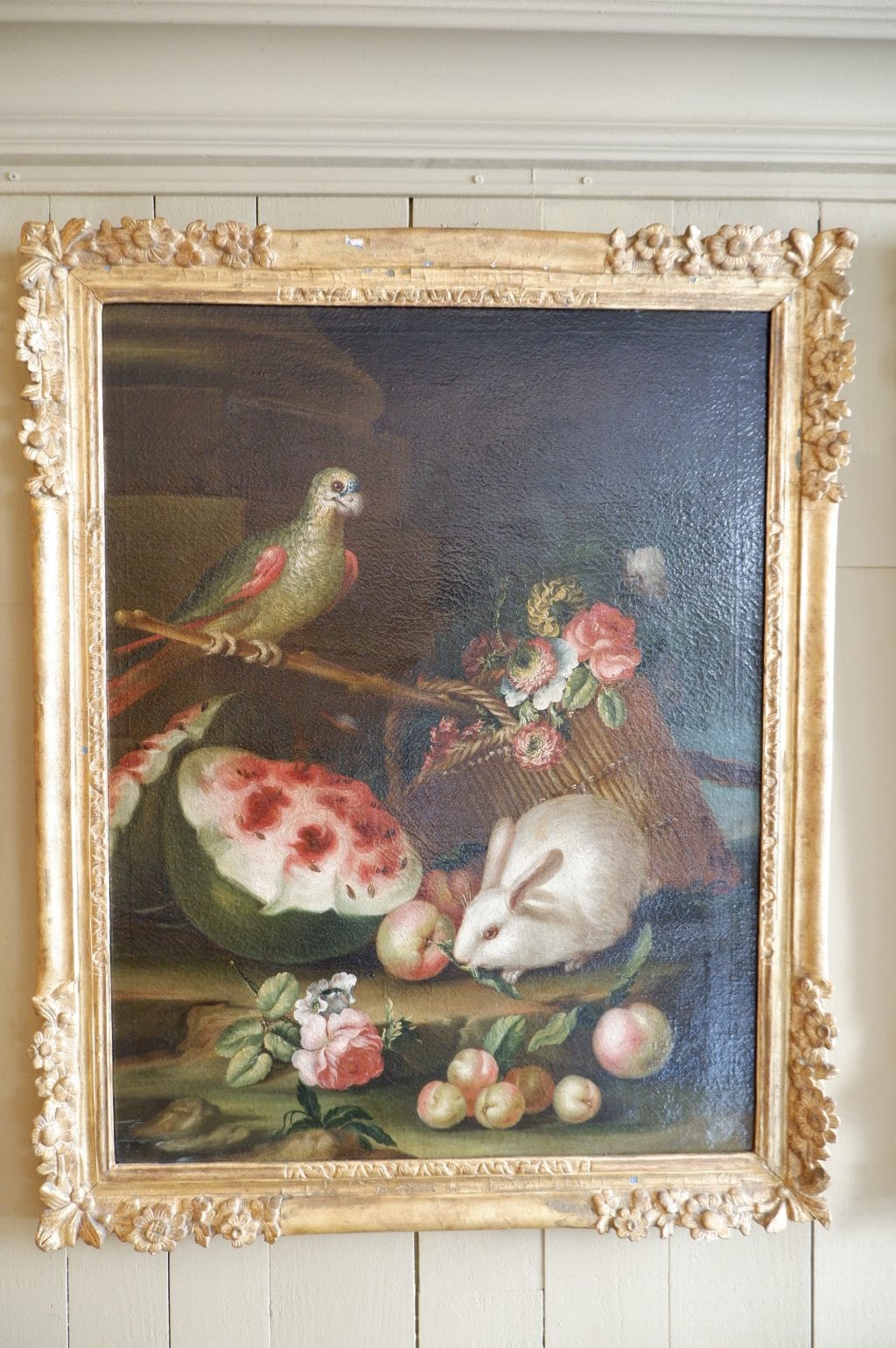 Pair of large Italian still lifes from the 18th century - Image 2