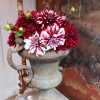 Une paire de petits vases à anses en fonte verte d'époque XVIIIe – Image 4