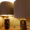 Une lampe en céramique par Carl Harry Stalhane pour Rostrand ca.1950 + aj soie – Image 3