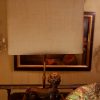 Paire de lampes sphinges en bois sculpté ca.1880 + abat-jour en soie – Image 3