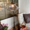 Lampadaire Fleur en bronze & verre moulé ca.1980 – Image 3