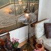 Lampadaire Fleur en bronze & verre moulé ca.1980 – Image 2