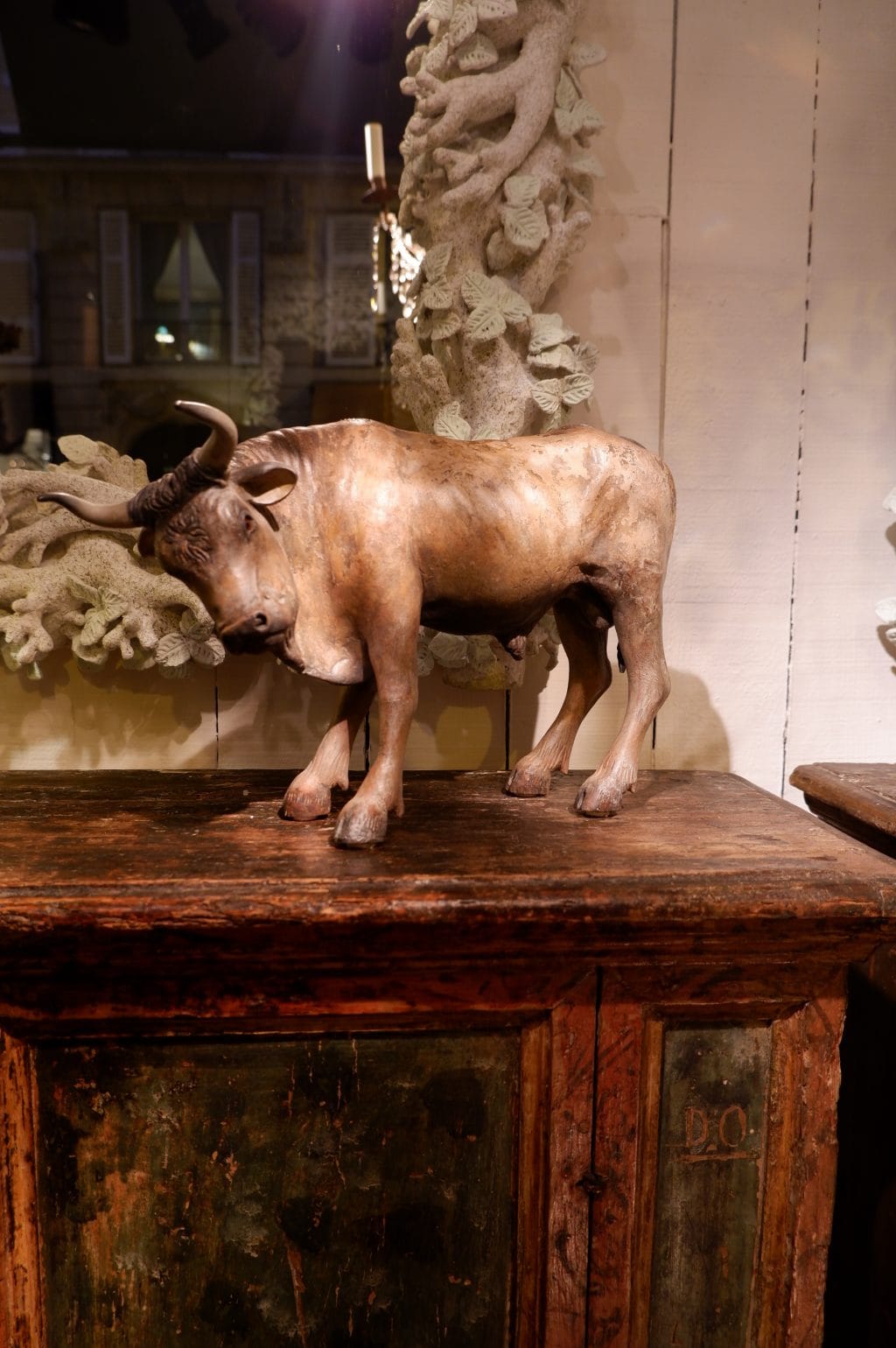 Taureau en terre cuite peinte - Naples XIXe – Image 3