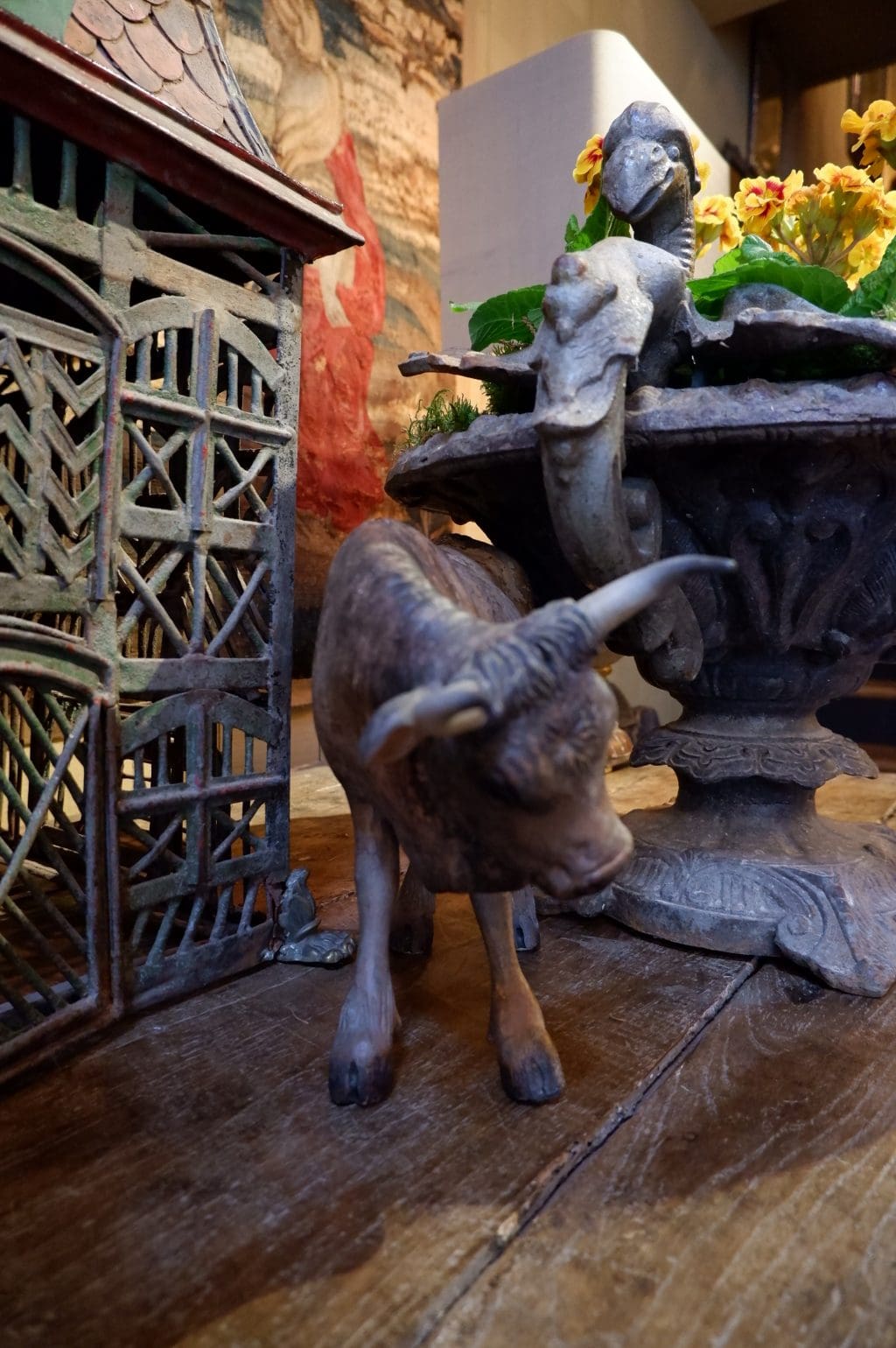Taureau en terre cuite peinte - Naples XIXe – Image 2