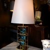 Lampe cage en laiton doré & verre par RG RIDA – Image 11