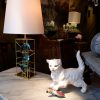 Lampe cage en laiton doré & verre par RG RIDA – Image 10