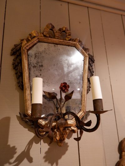 4 appliques miroirs – Italie fin XIXe