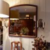 Grand miroir en bois teint fumé ca.1900 – Image 2