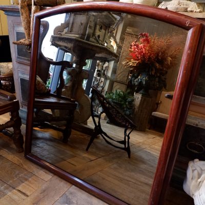 Large smoked wood mirror ca.1900