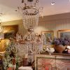 Grand lustre Italien Néo-classique couronnes en métal doré & cristal taillé - Début XIXe – Image 14