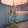 Lampe cage en laiton doré & verre par RG RIDA – Image 2