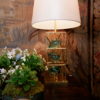 Lampe cage en laiton doré & verre par RG RIDA – Image 7