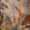 Toile peinte fin XVIIIe décor paysage pastel aux oiseaux – Image 8