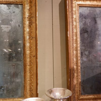 PAIRE DE MIROIRS BOIS DORE ITALIENS CA.1880