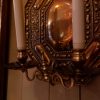 Paire de grandes appliques baroque en laiton massif ca.1890 – Image 3