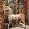 Cheval en bois sculpté et peint ca.1880 – Image 4