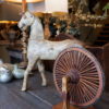 Cheval en bois sculpté et peint ca.1880 – Image 3