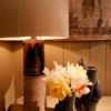 Lampe danoise en grés émaillé - par O.Alberius ca.1960