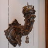 Suite de 4 appliques en bois sculpté orné de feuille d'argent - Italie fin XVIIIe – Image 2