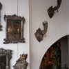 Suite de 4 appliques en bois sculpté orné de feuille d'argent - Italie fin XVIIIe – Image 6