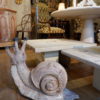 Escargot -décor de jardin en ciment ca.1950 – Image 3