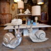 Escargot -décor de jardin en ciment ca.1950 – Image 4