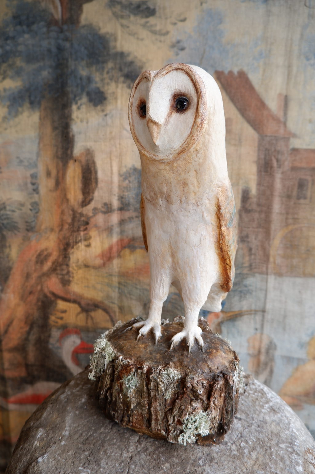 Large paper mache owl