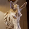 Tête de cheval en zinc fin XIXe