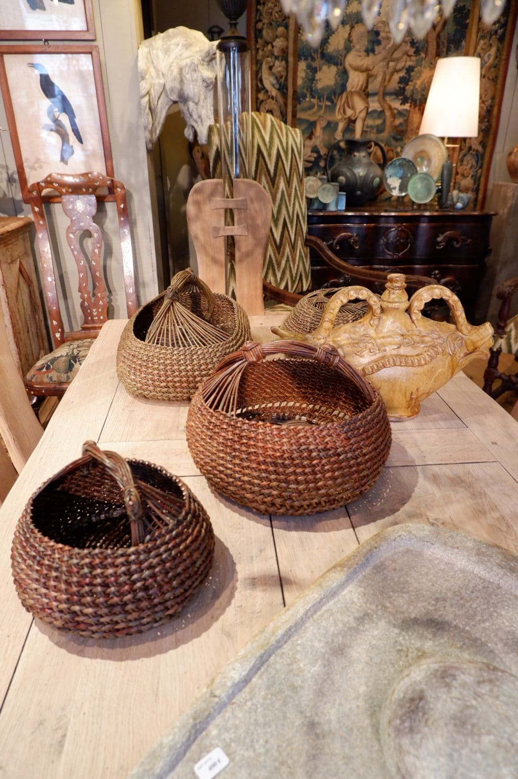 Collection de vanneries contemporaines en osier fin tressé – Image 4
