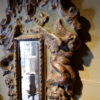 Paire d'appliques miroir en bois sculpté et doré patine vert céladon - Provence XVIIIe – Image 4