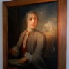 HUILE SUR TOILE ELEGANT PORTRAIT D'ARCHITECTE AU XVIIIE SUR FOND DE CIEL ET TRAVAUX-France – Image 6
