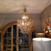 Grand lustre en bronze cabochon et plaques de cristal taillé - France fin XVIIIe – Image 9