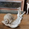 Escargot en ciment peint -décoration de jardin ca.1900 – Image 6