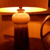 UNE LAMPE EN GRES DE SOHOLM AUBERGINE MARON CELADON BEIGE CA.1960 – Image 6
