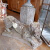 Chien en pierre sculptée- -fontaine- d'époque XVIIIe – Image 6