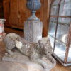 Chien en pierre sculptée- -fontaine- d'époque XVIIIe – Image 5