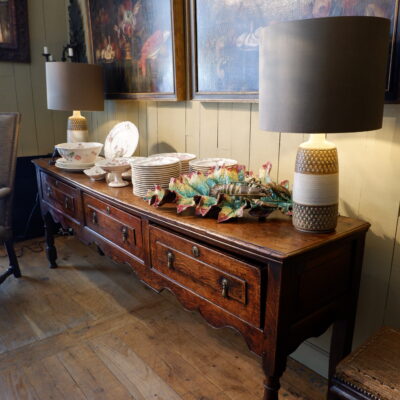Large oak console with drawers England - George III period