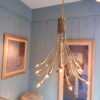 Grand lustre italien en laiton doré par Oscar Torlasco ca.1960
