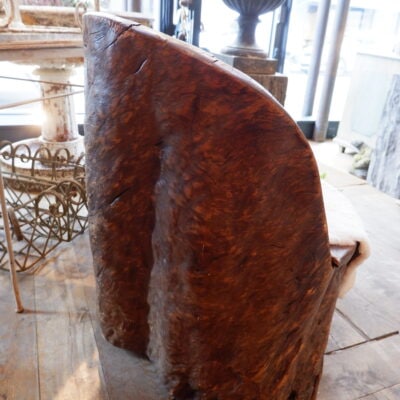 Fauteuil tronc Suédois en bois sculpté – XIXe