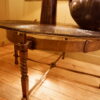 Table basse en bronze & plateau en verre fumé motif guilloché soleil ca.1960 – Image 6