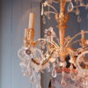 Lustre génois en bois doré et cristal -fin XIXe – Image 2