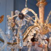 Lustre génois en bois doré et cristal -fin XIXe – Image 5