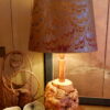 LAMPE RACINE DE BOULEAU ET AJ EN SOIE RUBELLI FLAMME – Image 3