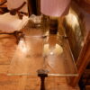 Table basse rectangulaire en bronze et 4 plaques de verre ICE - ca.1960 – Image 5