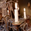 Paire de grands lustres génois, en cristal et verre taillé ca.1850 – Image 4