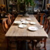 GRANDE TABLE EN CHENE MASSIF NATUREL - FIN XIXE