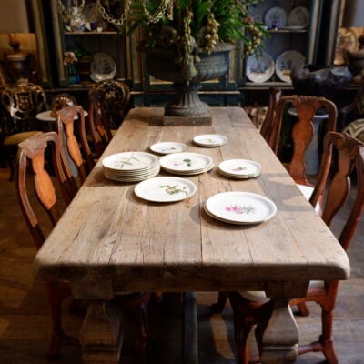 GRANDE TABLE EN CHENE MASSIF NATUREL – FIN XIXE