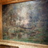 Huile sur toile "Mare dans un clairière au crépuscule" signée Emile Noirot - ca.1897 – Image 4
